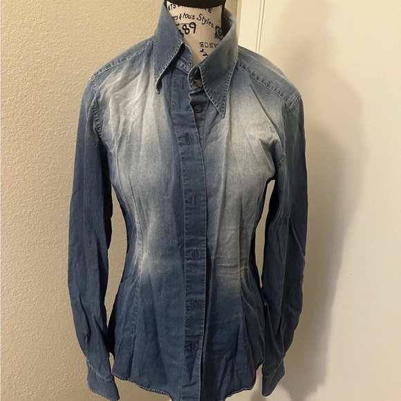 DOLCE & GABBANA D&G Denim Shirt Tops Women Size 38 - Picture 1 of 6